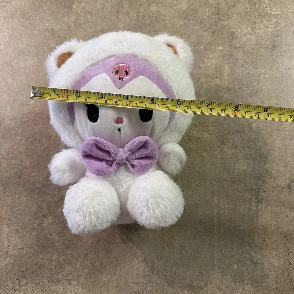 Sanrio Kuromibear Kuromi Purple‎ Bow Plushie Bear Suit